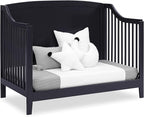 Delta Children Campbell 6-in-1 Convertible Crib - Greenguard Gold Certified, Midnight Grey