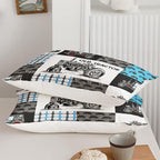 Axolotl Tractor Comforter Set Full Size,Cartoon Truck Car Comforter Set for Boys,Farm Excavator Bedding Set with Old Tractor for Kids Boys Teens Adult All Season,1 Quilt 2 Pillowcases