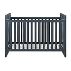 Baby Relax Miles 2-in-1 Convertible Crib, Graphite Blue