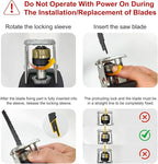 Cordless Reciprocating Saw 20V with 2 Batteries & Charger, Variable Speed 0-3000SPM, Tool-Free Blade Change, Includes 4 Saw Blades for Wood, Metal, PVC and Tree Cutting