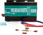 WZRELB Full Power Full Power Endurable Led Display 800W Pure Sine Wave Solar Inverter 12Vdc to 120Vac, (RBP80012B1)