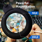 5D/20D Diopter Acrylic Lens - Black