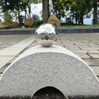 304 Stainless Steel Gazing Ball Sculptures Diamond Ball Decoration Mirror Hollow Decor Ball Reflective Garden Sphere Hollow Metal Ball Ornament Statues Gazing Globe for Home Garden (4 inch)