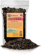 Premium Coco Coir and Perlite Potting Mix, Soil for Maximum Plant Growth, Perfect for Indoor and Outdoor Container Gardens by Gardenera - 3 Quart