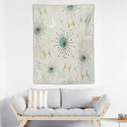 ICMOLYYENLO Boho Medieval Cat Tapestry, Abstract Atomic Starburst Geometric Aesthetic Art Wall Hanging For Bedroom Living Room Dormitory 40x60 Inches