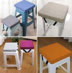 Square Stool Cushion Set of 2 for Bar Stool & Dining Chair - 14x14/15*15/12*12 Thick 5/8cm Seat Pads (Color: 8#)