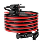 20Ft Solar Cable Solar ExtensionCable,10AWG Solar Panel Extension Cable with Female and Male Connectors,Waterproof Solar ExtensionCable Kit (Red and Black).