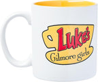 Silver Buffalo Gilmore Girls Luke's Diner Cafe Logo, Ceramic Mug, 20oz | Wax Resist, 0.59 Liters