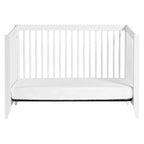 Babyletto Sprout 4-in-1 Convertible Crib with Toddler Bed Conversion Kit in White, Greenguard Gold Certified