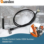 Deflector Control Cable 586961501 for Husqvarna Craftsman Poulan Jonsered Snowblower fits Husqvarna ST224 ST227P ST230P Snow Blower