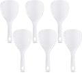 Boao 6 Pcs Rice Paddle, 7.5 Inch, Plastic Non Stick Rice Spoon Scooper Potato Server Spatula for Kitchen Restaurant Cooking Utensil