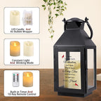 Memorial Lantern, Sympathy Gifts for Loss of Mom/Dad/Loved One, Bereavement Gifts, in Memory of Loved One Lantern,Celebration of Life, Memorial Gifts, Funeral Lantern,When Tomorrow Starts Without me