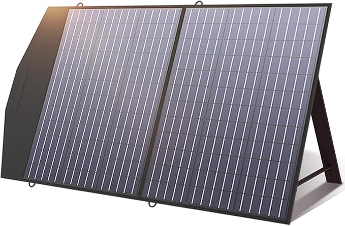 ALLPOWERS 300W Portable Power Station with SP027 100W Foldable Solar Panel, 288Wh/78000mAh Solar Generator (Peak 600w) Solar Powered Battery, 6 Outputs, for Outdoor Camping, RVs, Home Use