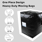 3 Pack 52L Storage Bags for Clothes, Moving Bags Heavy Duty Extra Large with Reinforced Handle, Storage Containers for Organizing Bedding, Blanket, Sheets, Pillows, Toys, Christmas Decorations
