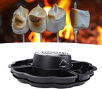 Electric Smores Maker, Tabletop Indoor Smores Kit, Flameless Roaster with 4 Detachable Trays & 4 Roasting Forks, Movie Night Supplies & Housewarming Gift