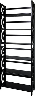 Casual Home Montego 3-Shelf Folding Bookcase, Black