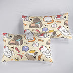 Kawaii Cat Comforter Queen,Kawaii Animals Comforter Set for Kids Teens Girls,3Pcs Bedding Set Printed Comforter with 2 Pillowcases,Down Alternative,Soft and Lightweight，Queen Size