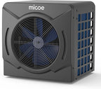 MICOE 17000 BTU Pool Heater for Above Ground, Swimming Pool Heat Pump Heating or Cooling, Titanium Heat Exchanger，Ultra Quiet 50dB, 120V with Easy Install Kit