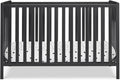 Delta Children Heartland 4-in-1 Convertible Crib, Black