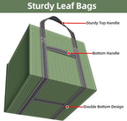 2-Pack 40 Gallons Reusable Yard Waste Bags, Upgrade Heavy Duty Foldable Garden Leaf Bag Lawn Bags Trash Bag Waste Container, Keep Upright (20.8" L × 20.8" W × 20.8" H)