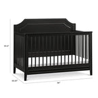 DaVinci Chloe Regency 4-in-1 Convertible Crib in Ebony, Greenguard Gold Certified