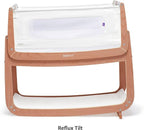 SnuzPod4, Bassinet Bedside Sleeper - Safe and Comfortable Baby Crib and Bed, 3D Breathable Mattress, Fits Bed with Adjustable Max. Height of 28.5”, Machine Washable Mesh Liner (Natural)