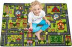 Zareas 3x5 Feet Kids Area Rug Play mat Car Rug for Playroom, Children Educational City Traffic Road Map Fun Car Carpet, Car Rug for Boys Bedroom, Upgrade Anti-Skid Rectangular for Kids Rugs, 60''x36''