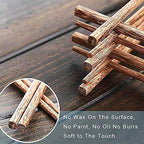 30-Pairs Wooden Chopsticks, Dishwasher Safe Chopstick,ReusableNatural Healthy, Chinese Classic Style for Kitchen, Dining Room, Gourmet, Noodles (9.8 Inch)
