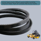 1/2 x 51'' Pump Drive Belt 603907 607400 for Hustler Raptor, Raptor Limited, Raptor SD, Raptor SDX Mowers, Lawn Mower Cogged Drive Belt Replaces OEM 607400 603907