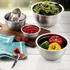 YBM HOME Heavy Duty Professional Stainless Steel Mixing Bowl – Commercial Grade Deep Prep & Serving Bowl for Baking, Cooking, Dough Mixing & Food Prep, Dishwasher Safe, 0.75 Quarts, Pack of 48