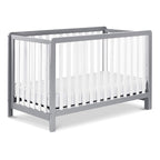 Carter's by DaVinci Colby 4-in-1 Low-Profile Convertible Crib in Grey and White, Greenguard Gold Certified