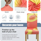 Dining Chair Covers, Stretch Seat Covers, Washable Furniture Protector | 4 Pack, Washable, Stretch Fit, Soft, Non Slip, Dining Chair Covers, Seat Protector, Furniture Cover,Easy Clean