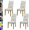 Dining Chair Covers, Stretch Seat Covers, Washable Furniture Protector | 4 Pack, Washable, Stretch Fit, Soft, Non Slip, Dining Chair Covers, Seat Protector, Furniture Cover,Easy Clean