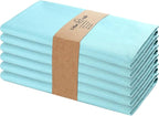 Urban Villa Cloth Napkins Cotton 20x20 (Set of 6) Aqua