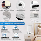 Nightstand Lamp Sound and Light Awakening Bioclock Adjustment lamp Sunrise Wake up lamp Built-in White Noise 3 Color Adjustable for Livingroom Bedroom Office Reading Working
