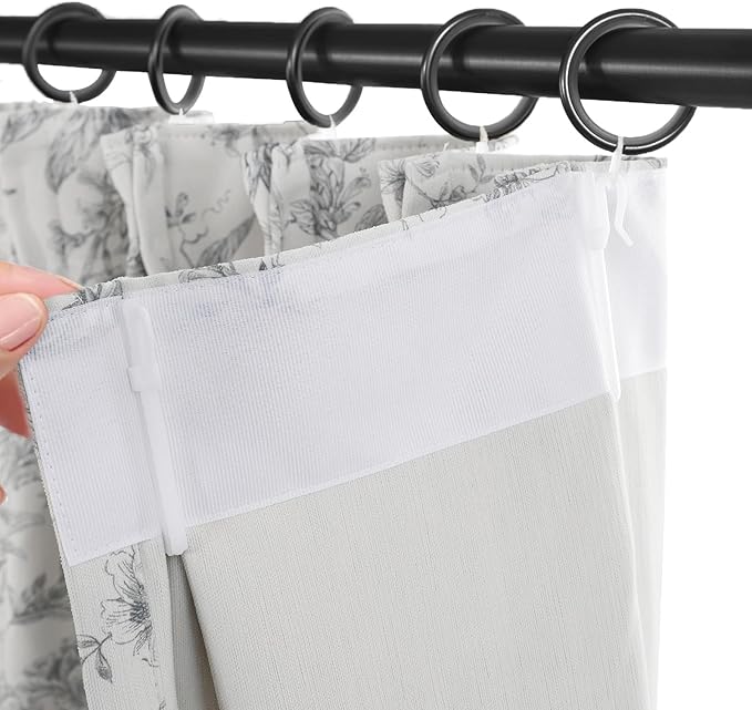Pinch Pleated Vintage Floral Curtains - Room Darkening Drapes for Bedroom Living Room.2 Panels,40 Inches Wide 102 Inches Long