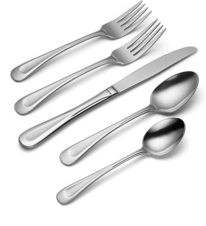 Oneida Satin Sand Dune 20-Piece Flatware Set, Service for 4 (Pack of 3)