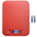 Digital Shipping Scale,Stainless Steel Panel, Accurate Portable Postal Scale for Packages, Small Business,Kitchen, Food, Handmade, Liquids, and Boutique (Red Battery(5kg/1g))