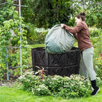 SQUEEZE master XXL Large Compost Bin Outdoor- 720L /190 Gallon-Easy Assembly-No Screws-Sturdy& Durable-Green Door