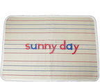 Kids Rug Montessori Mat Children Playing Mat for Nursery Cotton Montessori Working Rug Suitable for Uppercase Letters, 23.6''×31.5'', Stripes