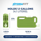 Refrigerator Water Dispenser 1.1 Gallon – Leak-Proof Slim Fridge Water Container with Spigot – BPA-Free Refillable Water Jug (Lime Green)