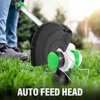 SOYUS Weed Wacker Battery Operated, 12 Inch String Trimmer Cordless, 20V Weed Wacker Electric with Battery and Charger, Lightweight Edger Trimmer with 8 Pcs Replacement Spool Trimmer Lines