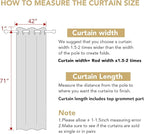H.VERSAILTEX Blackout Curtains for Bedroom Thermal Insulated Room Darkening Living Room Curtains 72 Inch Long Grommet Privacy Protection Window Curtain Panels/Drapes for Nursery, 2 Panels, Baby Pink