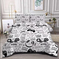 Gaming Comforter for Boys Teens,Game Bedding Sets Full,Kids Gamer Comforter Set,Video Game Bedroom Decor,Gamepad Controller Duvet Insert All Season 3 Piece 1 Comforter and 2 Pillowcases
