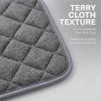 MAQIHAN Pot Holders for Kitchen - 4 PCS Cotton Pot Holder Set Hot Pads for Kitchen and Dining Essentials Decor and Accessories Gray 7 Inch Terry Cloth for Oven Cooking Baking Pans