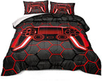Boys Comforter Set,Gaming Bedding for Kids Teen,Game Console Comforter Set for Gamer Room Decor(comforter-Game42,Full)