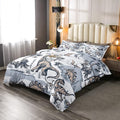 Erosebridal Kids Dinosaur Comforter Set, Dino Palm Tree Bedding Set Twin Size for Boys Teens Adult Bedroom, Ancient Animal Duvet Sets Mountain Tropical Botanical Quilted Duvet with 1 Pillow Case