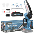 Saker Mini Chainsaw|6 Inch Chainsaws[2025 Upgraded]|Mini Cordless Electric Chain Saw|Small Handheld Portable Chain Saws Battery Powered Saw for Tree Trimmer and Garden,Christmas Gifts