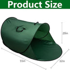 150 Gallon Foldable Pop Up Leaf Collector, Leaves Pickup and Loader Bag, Lawn Portable Leaf Bags for Cleaning Up Garden Weeds Branches Waste Trash
