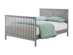 Oxford Baby Montauk Crib to Full-Size Bed Conversion Kit, Farmhouse Gray, GreenGuard Gold Certified